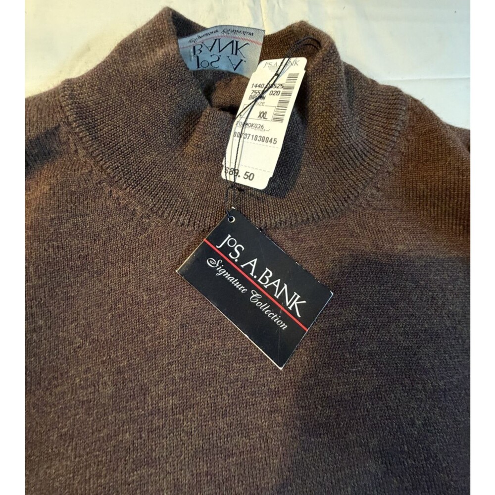 🧥✨ Joseph A. Banks Traditional Fit Men’s Sweater – 2XL – 100% Merino Wool – NWT